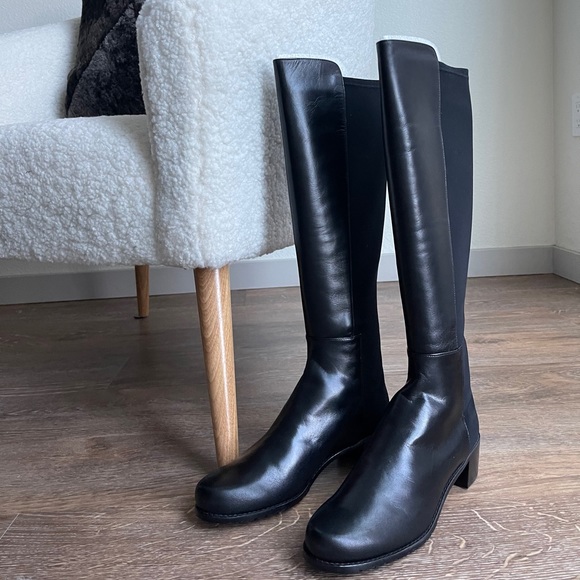 Stuart Weitzman Shoes - Stuart Weitzman Half N’ Half 50/50 Black Boots
